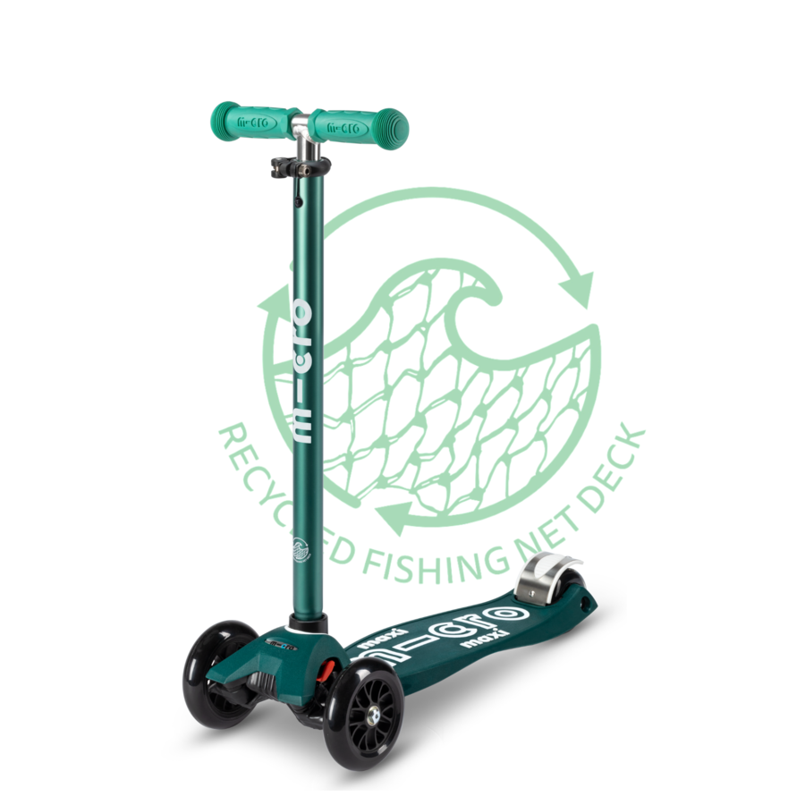 Maxi Micro scooter Deluxe ECO  - 3-wheel children's scooter - Green