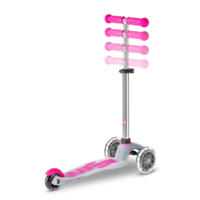 Mini Micro scooter Deluxe Flux LED - 3-wheel children's scooter - Neon Pink