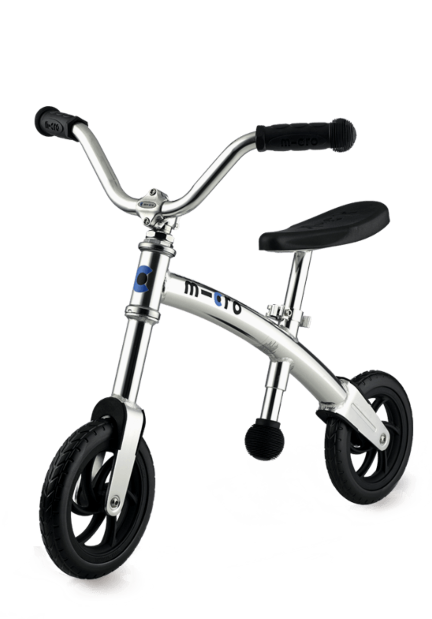 Micro Gbike Chopper Balance Bike Silver Free Shipping Micro Step