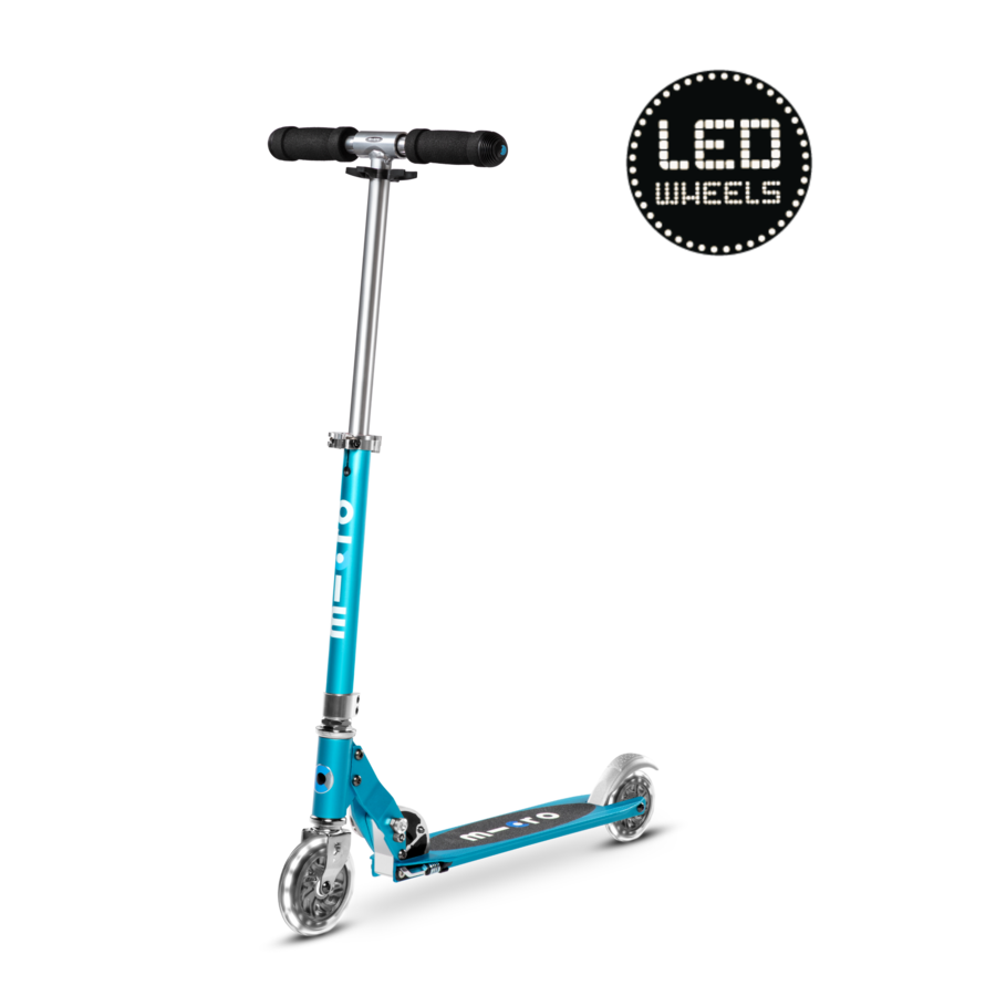 Micro Sprite LED - 2-wheel foldable scooter - Ocean Blue