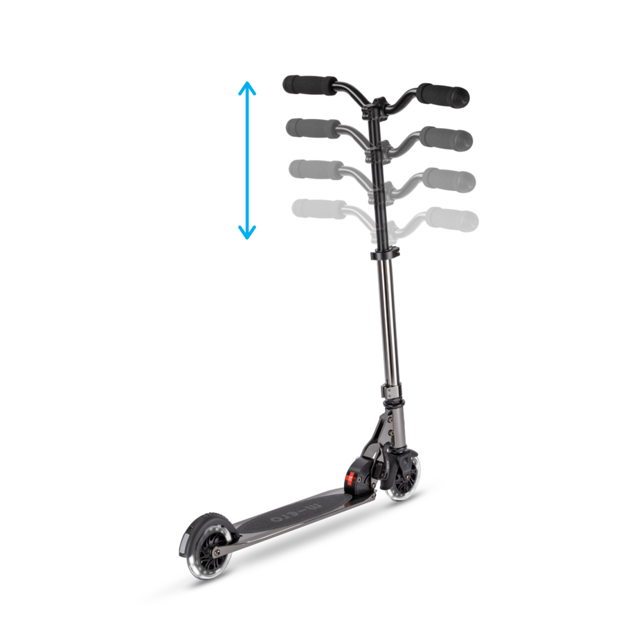 Micro Sprite LED - 2-wheel foldable scooter - Neochrome Black