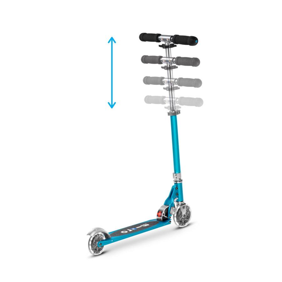 Micro Sprite LED - 2-wheel foldable scooter - Ocean Blue