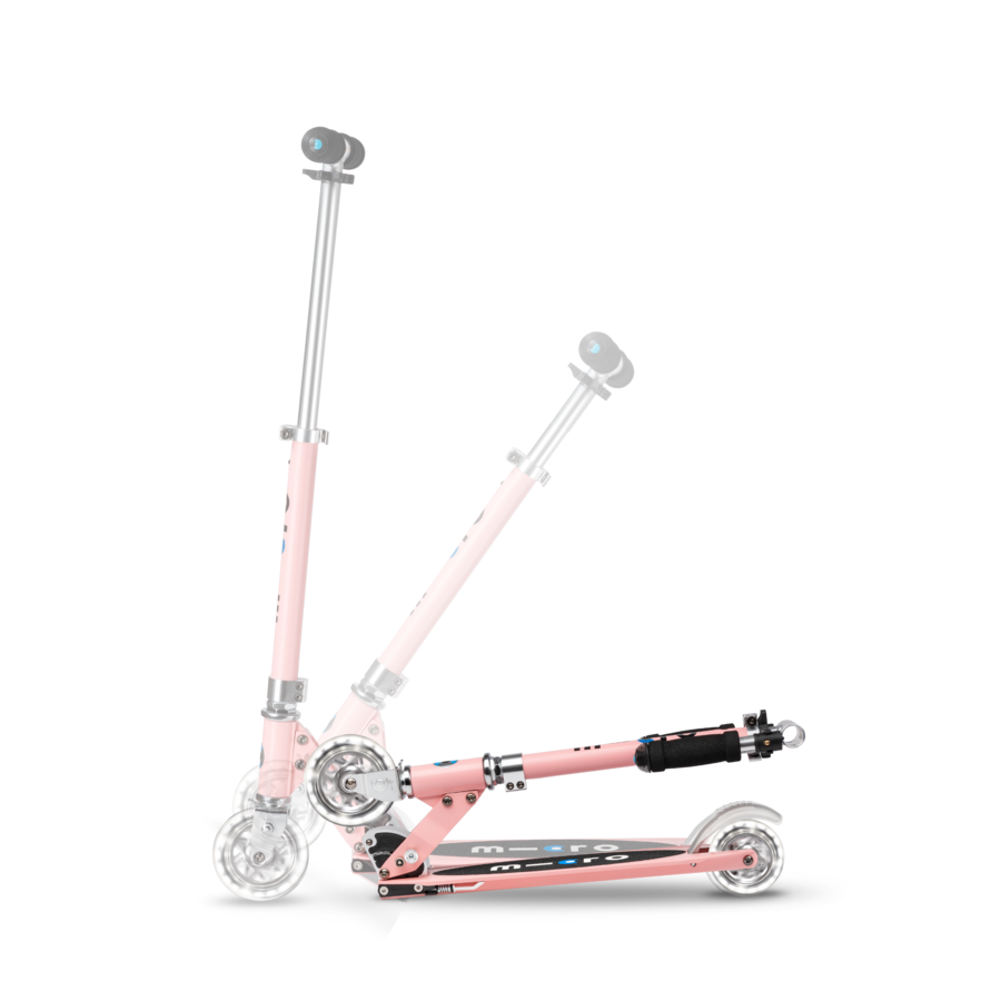 Micro Sprite LED - 2-wheel foldable scooter - Rose Pink