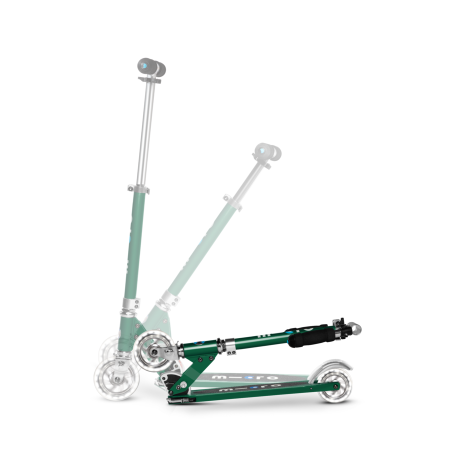 Micro Sprite LED - 2-wheel foldable scooter - Forest Green