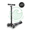 Micro Maxi Micro scooter Deluxe ECO LED - 3-wheel children's scooter - Black