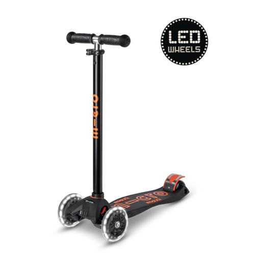 Micro Maxi Micro scooter Deluxe LED Black