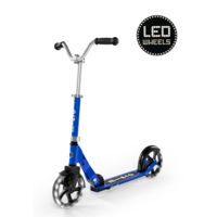 Micro Cruiser LED - 2-wiel vouwstep kind - 200mm wielen - Blauw