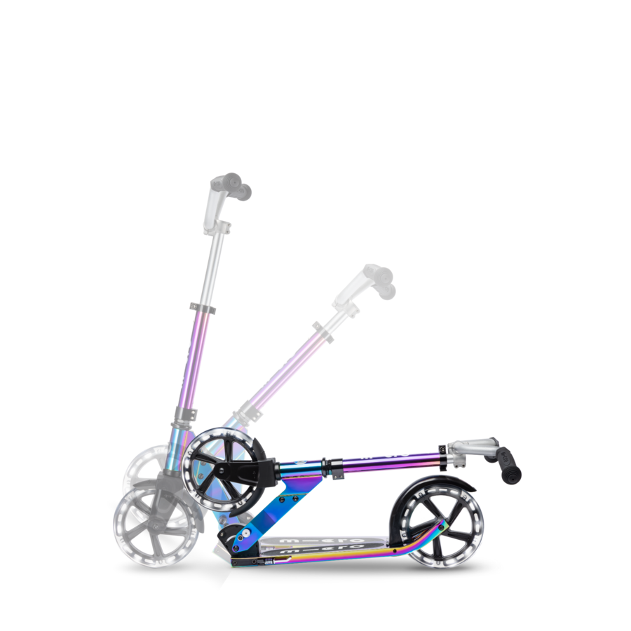 Micro Cruiser LED - 2-wheel foldable scooter kids - 200mm wheels - Neochrome