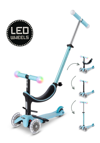 Micro Micro Mini2Grow scooter Deluxe Magic LED Blue