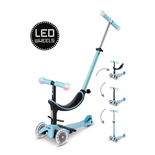 Micro Micro Mini2Grow scooter Deluxe Magic LED Blue