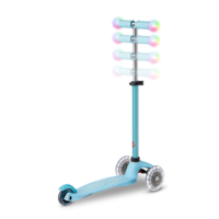 Micro Mini2Grow scooter Deluxe Magic LED - 3-wheel children's scooter - 4in1 - Blue