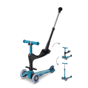 Micro Mini Micro scooter Deluxe Push - 3-wheel children's scooter - 3in1 - Ice Blue