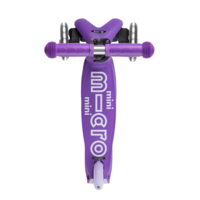 Mini Micro scooter Deluxe foldable LED - 3-wheel children's scooter - Purple