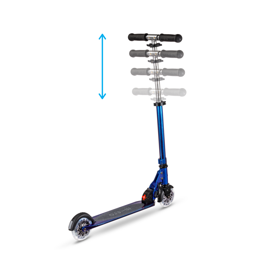 Micro Sprite LED Pearl - 2-wheel foldable scooter - Blue Purple