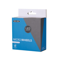 LED moon front wheel set 120mm - Mini Glitter Smoke (4300B)