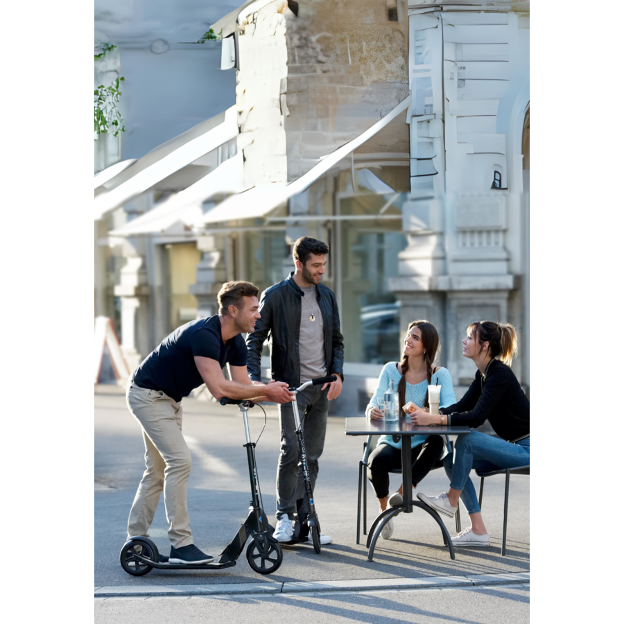 Micro Downtown - 2-wheel foldable scooter - with hand and foot brake - Black