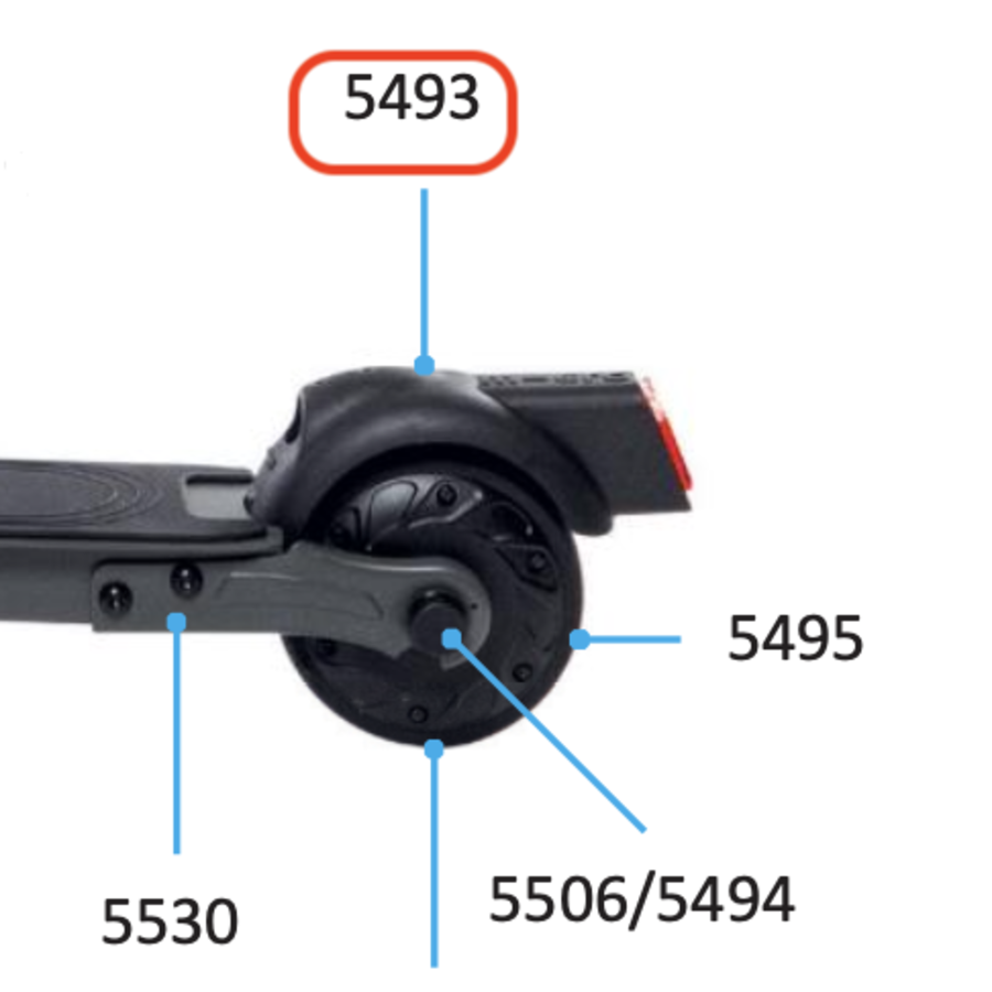 Back brake Micro M1 Colibri electric scooter (5493)