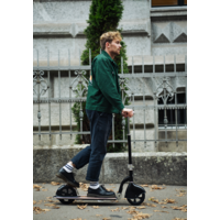 Micro Navigator - 2-wheel folding scooter - retro style - built-in compass - Black