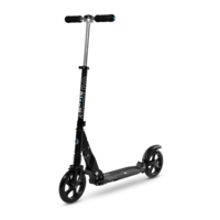 Micro Suspension - 2-wheel folding scooter - front and rear suspension - Black