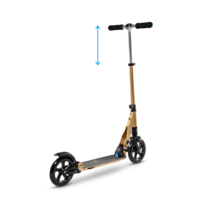 Micro Suspension - 2-wheel folding scooter - front and rear suspension - Bronze