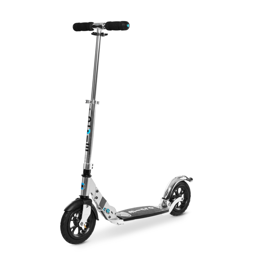 Micro Flex 200 Air - 2-wheel folding scooter - 200mm wheels - pneumatic tires - Silver