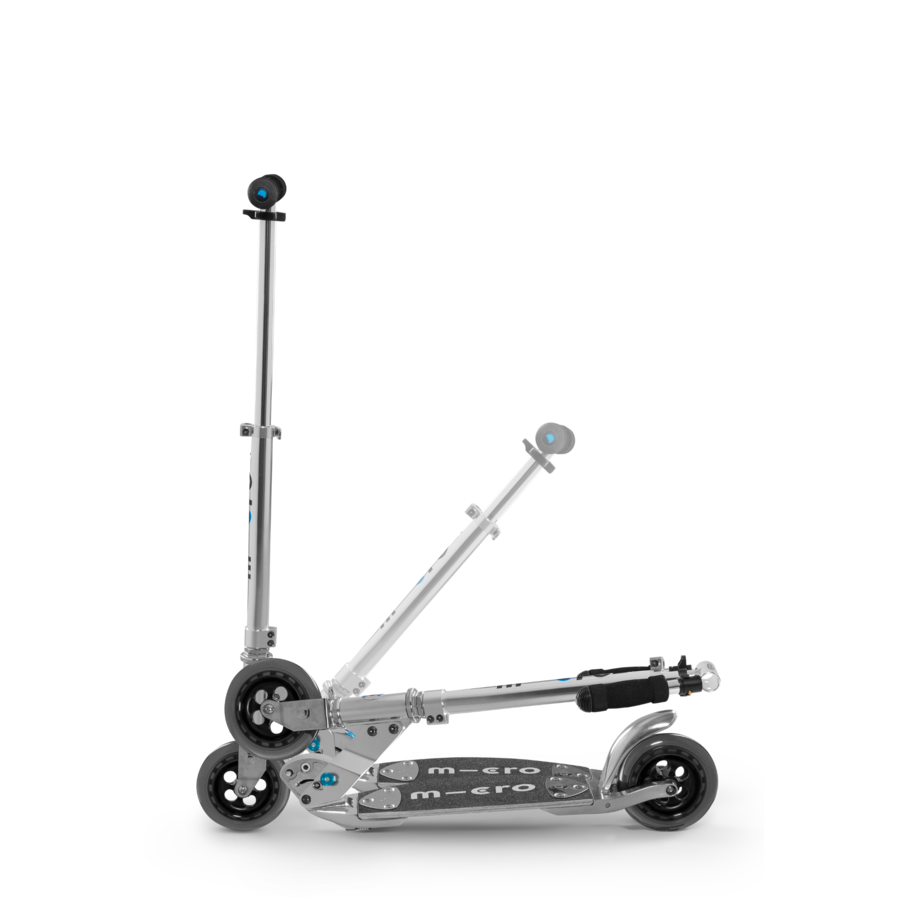 Micro Flex Classic - 2-wheel foldable scooter - 145mm wheels - flexible deck - Silver