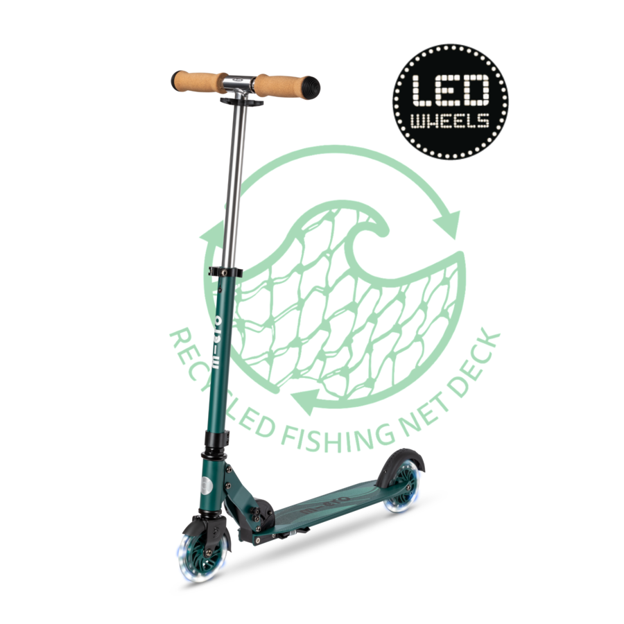 Micro Sprite ECO LED - 2-wheel foldable scooter - Green