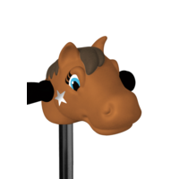 Scootaheadz - scooter accessories - stimulates imagination - Pony Brown