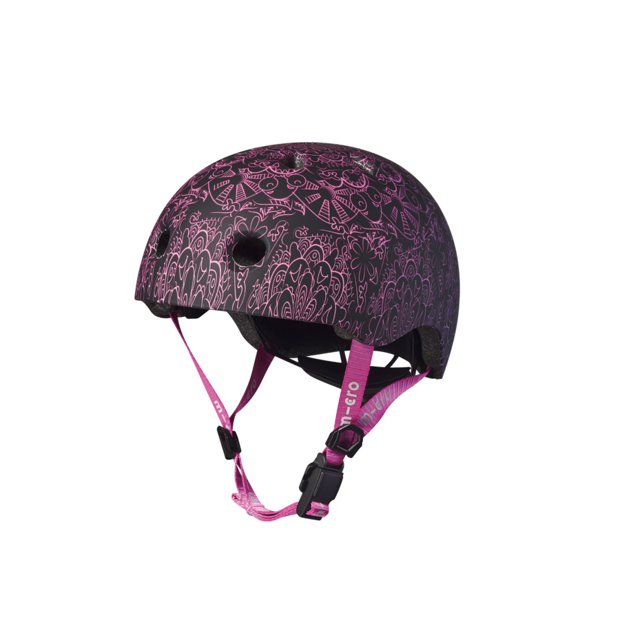 Micro helm Deluxe Mandala roze/paars