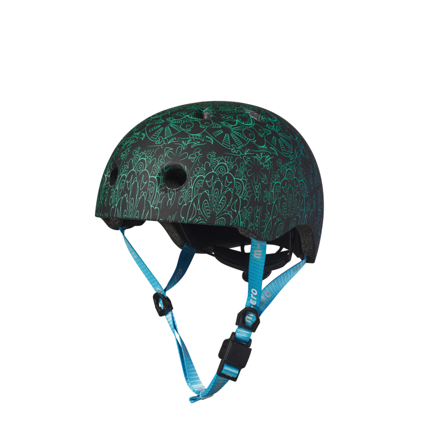 Micro helm Deluxe Mandala groen/blauw