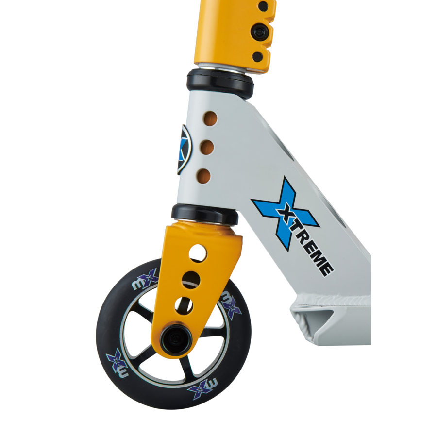 Micro MX TRIXX 2.0 - 2-wiel stuntstep voor kinderen - Grijs/Geel + PEGS