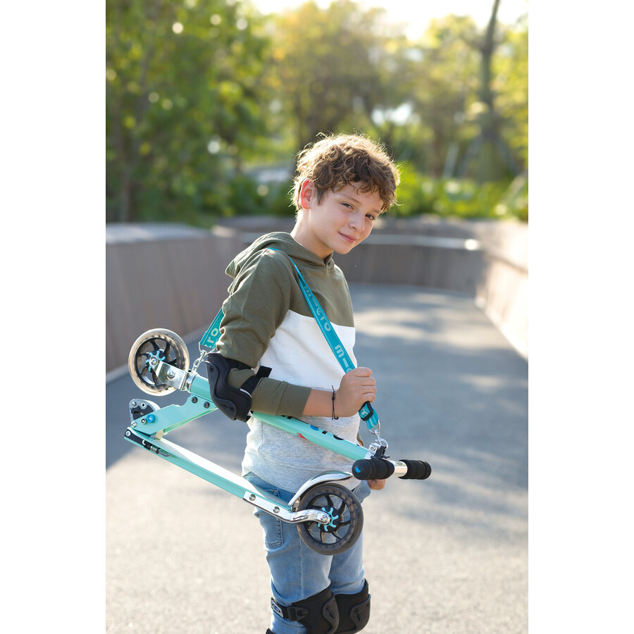 Micro reflective scooter carry Strap - Aqua