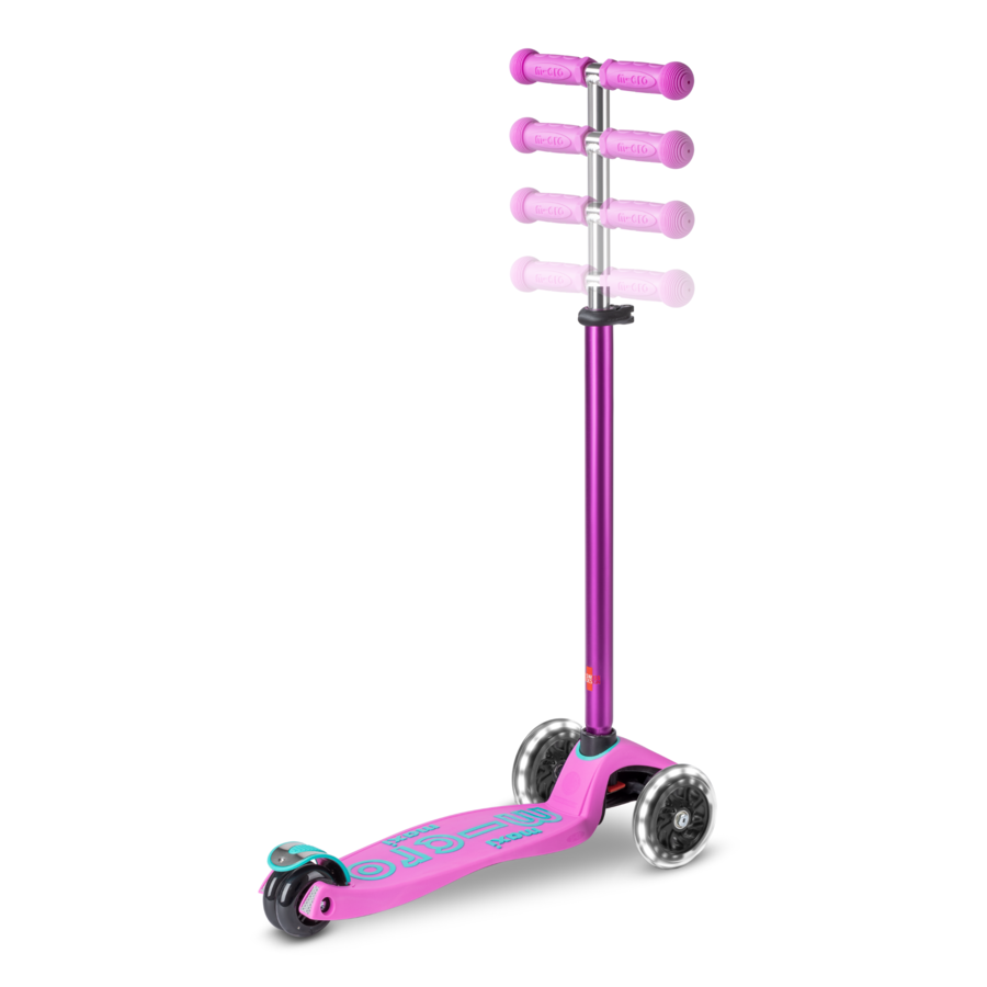 Maxi Micro scooter Deluxe LED - 3-wheel children's scooter - Lavender - Limited Edition