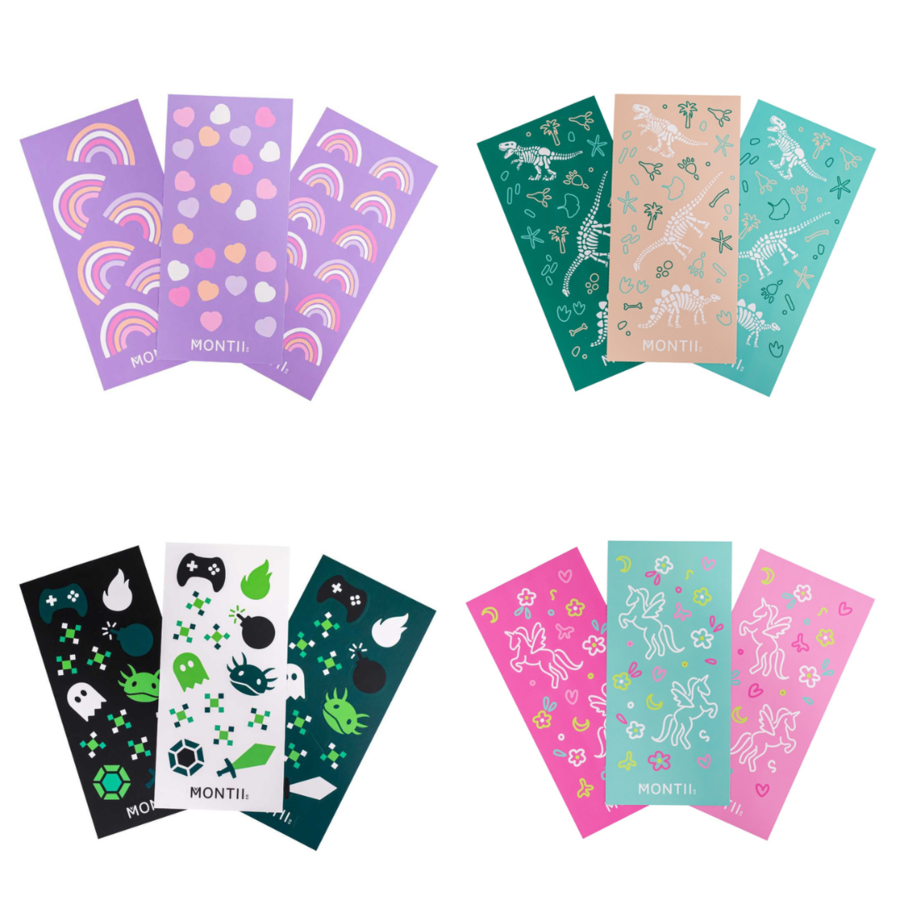 MontiiCo waterproof sticker set - waterproof - 3 sheets