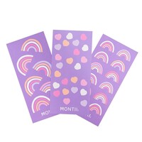 MontiiCo waterproof sticker set - vaatwasbestendig - 3 vellen