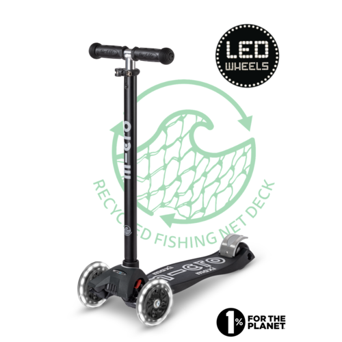 Micro Maxi Micro scooter Deluxe  ECO LED black