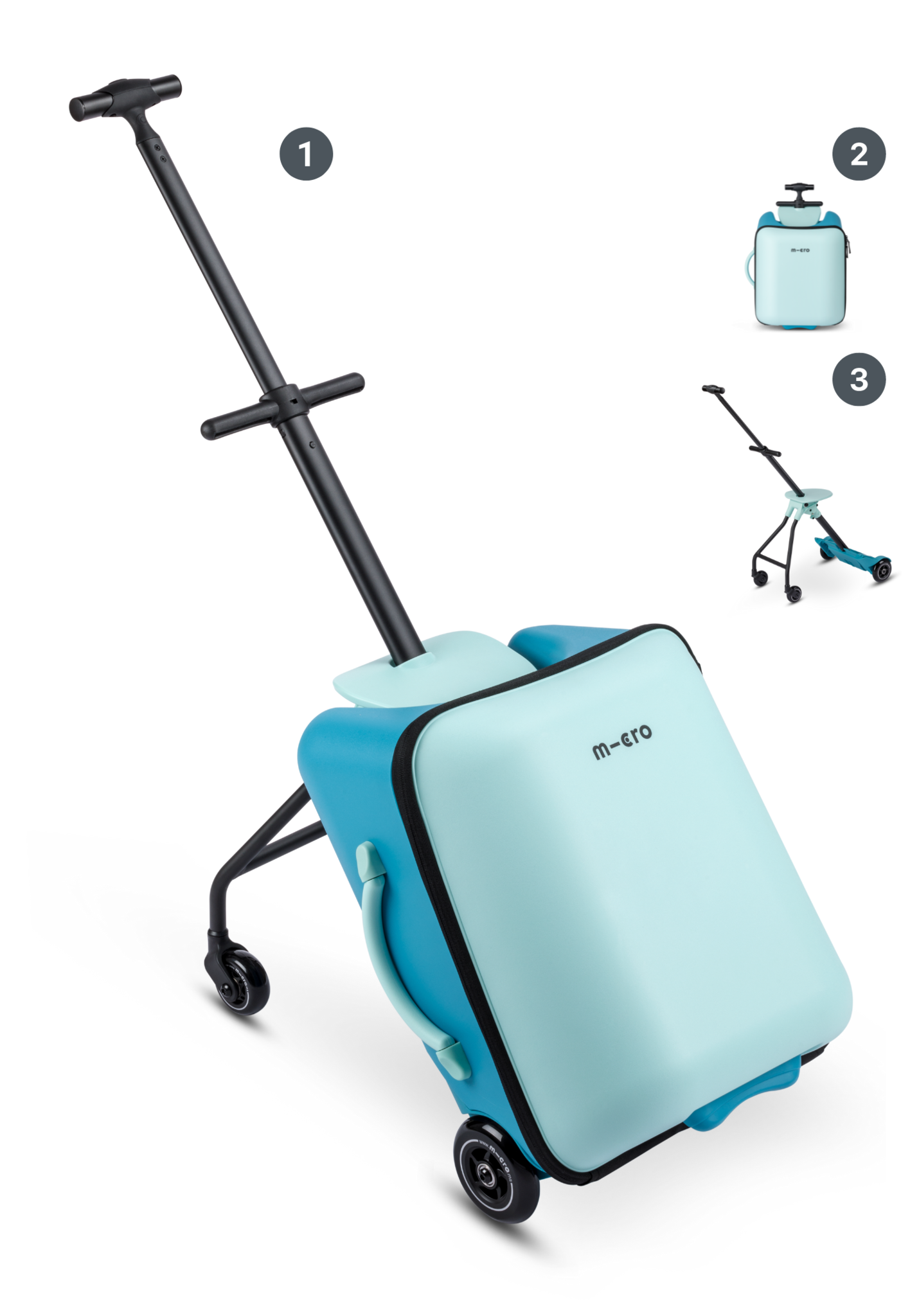 Micro Ride On Luggage Eazy Allrounder Blue Free Shipping Micro Step