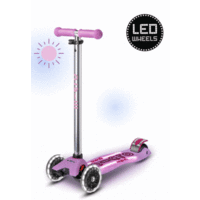 Maxi Micro step Deluxe Glow Plus LED - 3-wiel kinderstep - Lumineus Paars
