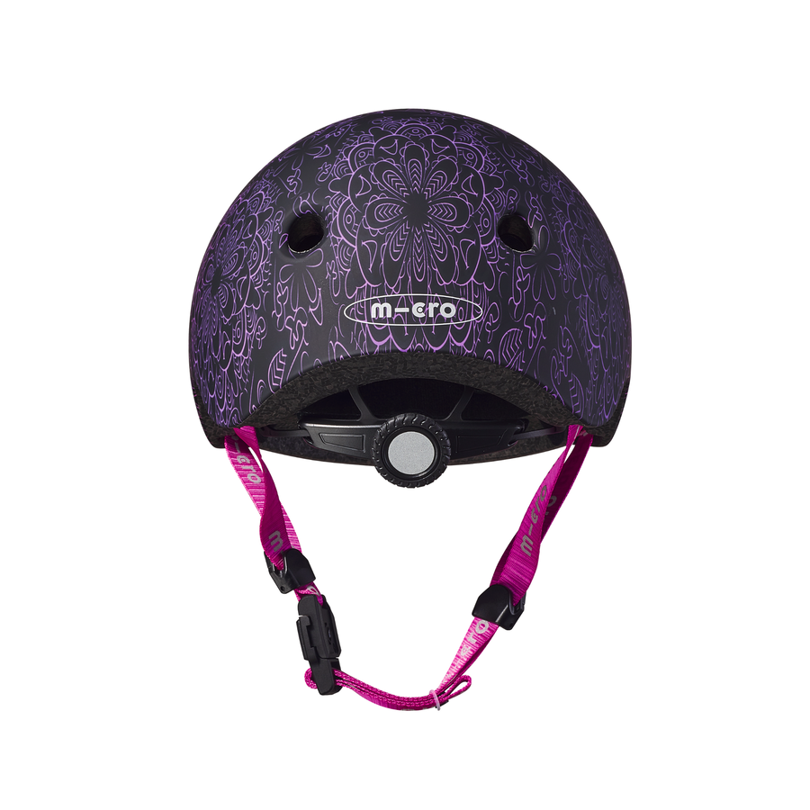 Micro PC Helmet Deluxe - children's helmet - washable fleece lining - great airflow - Mandala Pink/Purple