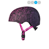 Micro Micro PC helm Deluxe - kinderhelm - wasbare fleece voering - goede luchtcirculatie - Mandala Roze/Paars