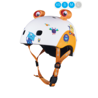 Micro PC helm Deluxe - kinderhelm - wasbare fleece voering - goede luchtcirculatie - 3D Monsters