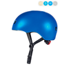 Micro PC helm Deluxe Blauw metallic