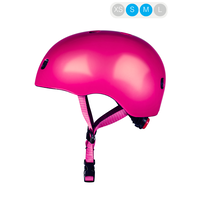 Micro Maxi Micro step Deluxe inklapbaar LED - 3-wiel kinderstep - Neon Roze