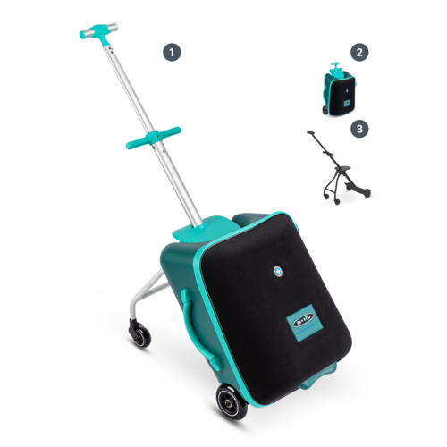 Micro Micro Ride On Luggage Eazy Forest Green