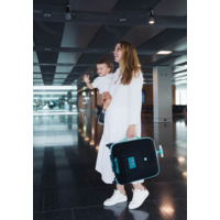 Micro Ride On Luggage Eazy - trolleykoffer met ingebouwd kinderzitje - Forest Green