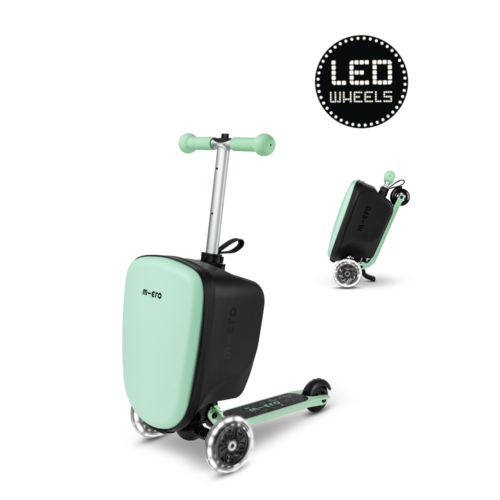 Micro Micro Step Luggage Junior LED Mint