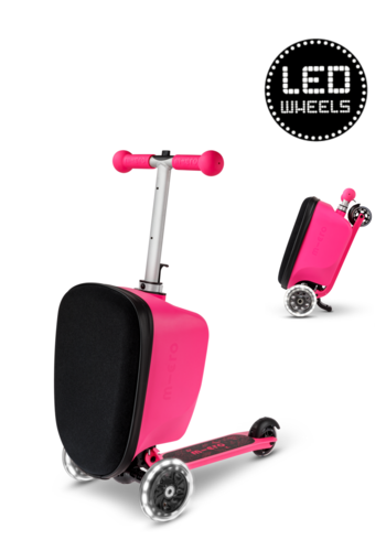 Micro Micro Scooter Luggage Junior LED Pink / mermaid Patch & Play