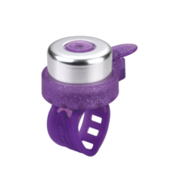 Micro Bell - suitable for all scooters and bikes - easy attachment - Glitter Purple