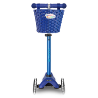 Scoot basket – for scooters and bikes – easy to attach – water-resistant – Blue