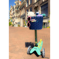 Scoot basket – for scooters and bikes – easy to attach – water-resistant – Blue